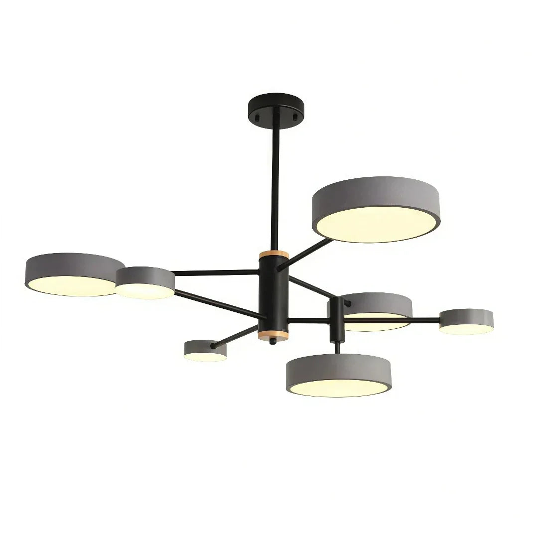 Nordischer dimmbarer LED-Metall-Kronleuchter für das Wohnzimmer | boxzora