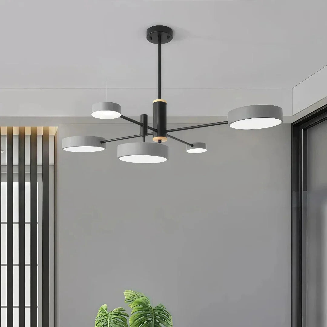 Nordischer dimmbarer LED-Metall-Kronleuchter für das Wohnzimmer | boxzora
