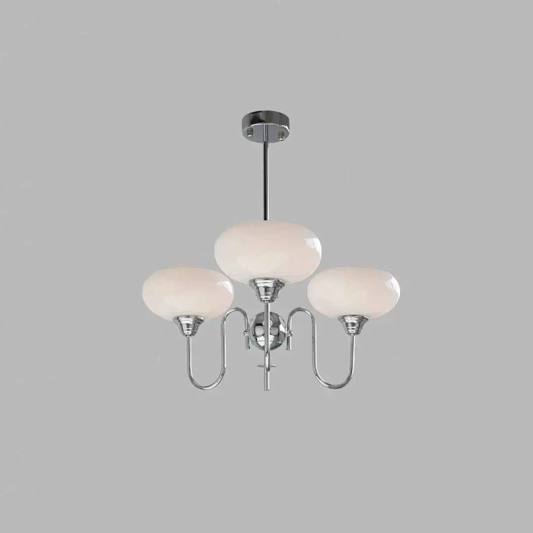 Candelabru din sticlă în culoarea kaki, în stil mid-century, cu intensitate reglabilă, pentru sufragerie | boxzora