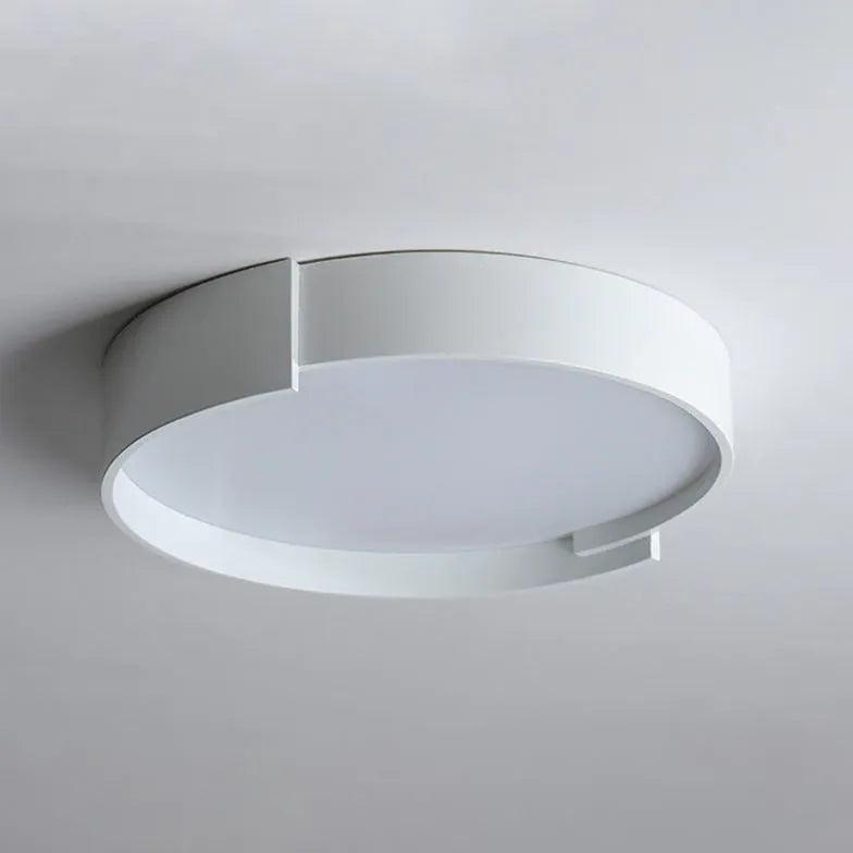 Moderne rund LED-loftlampe i cremefarve | boxzora