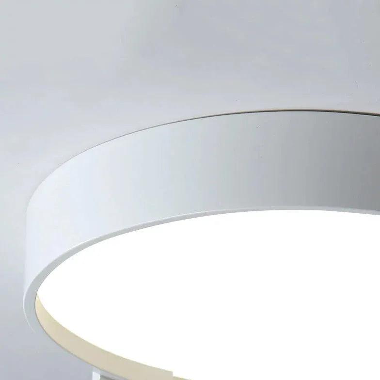Moderne rund LED-loftlampe i cremefarve | boxzora