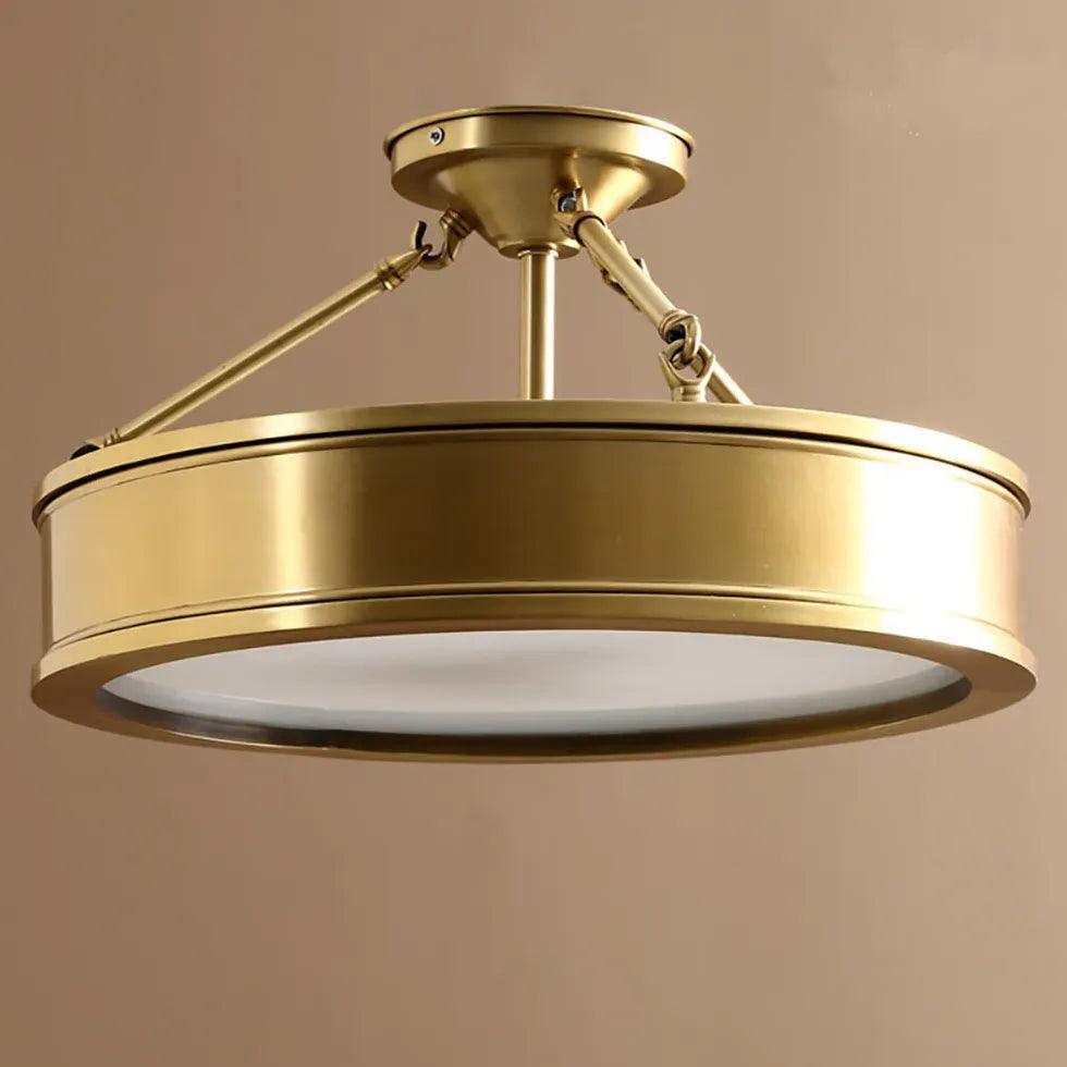 Modern Gold Round Ceiling Light for Bedroom | boxzora