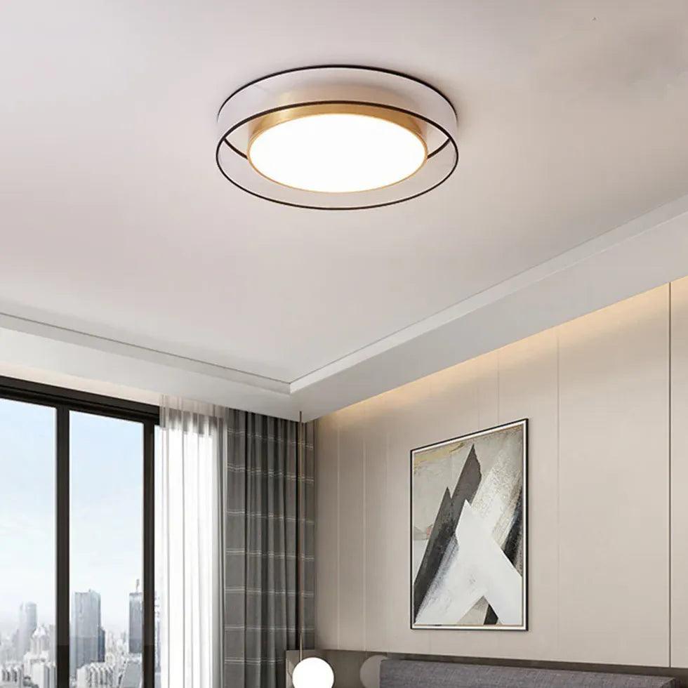 Design luxueux de plafonnier rond en cuivre | boxzora