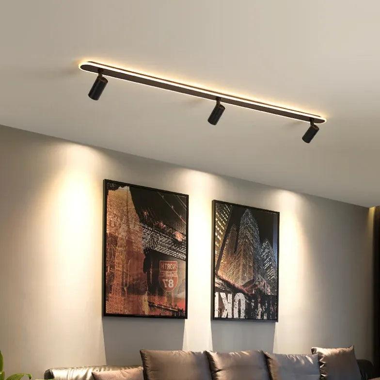 Minimalistisk lineær LED-taklampe til stuen | boxzora