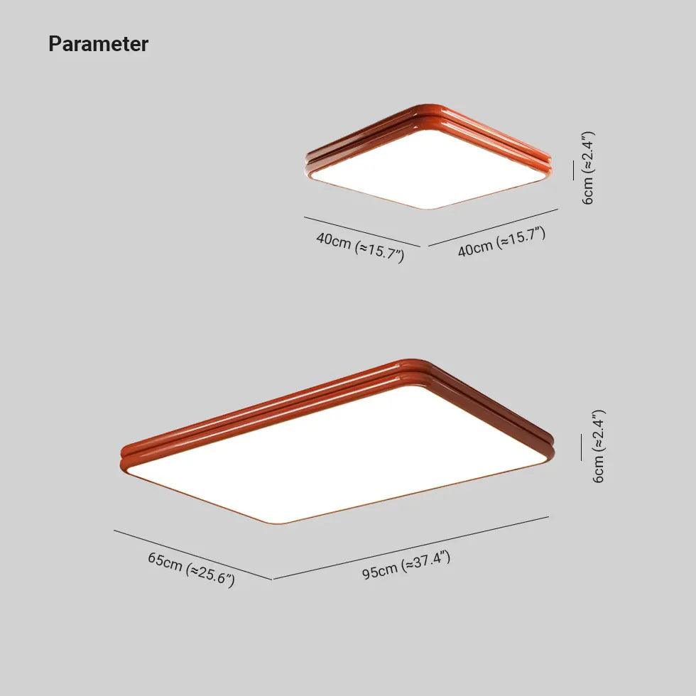 Cremefarvede LED-loftlamper med øjenbeskyttelse til stuen | boxzora