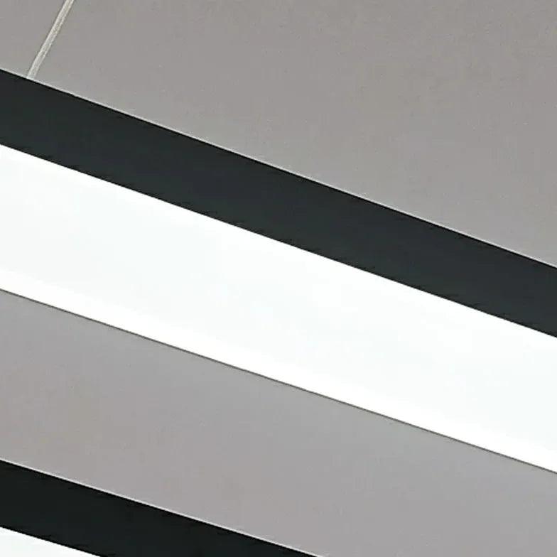 גוף תאורת תלייה מודרני מלבני LED למשרד | boxzora