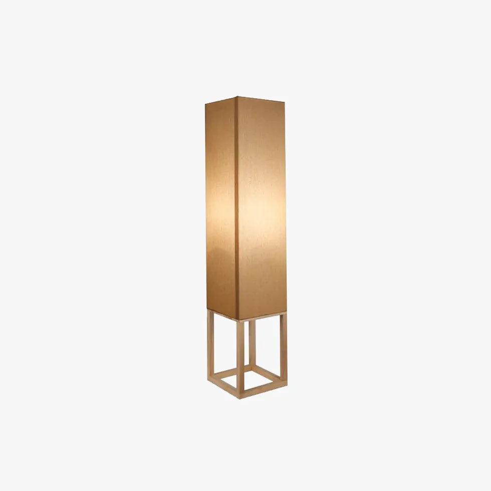 Moderne Stehleuchte aus Holz in rechteckiger Form | boxzora