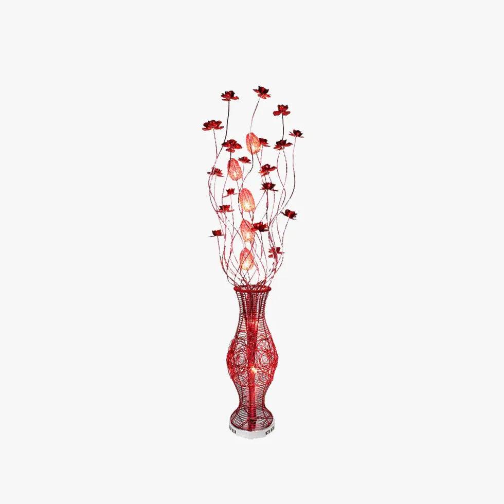 Moderne rote Vase-Stehlampe für das Wohnzimmer | boxzora