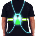 ReflectGlow nagy láthatóságú futómellény – állítható, 6 LED-színnel, USB-ről tölthető, vízálló