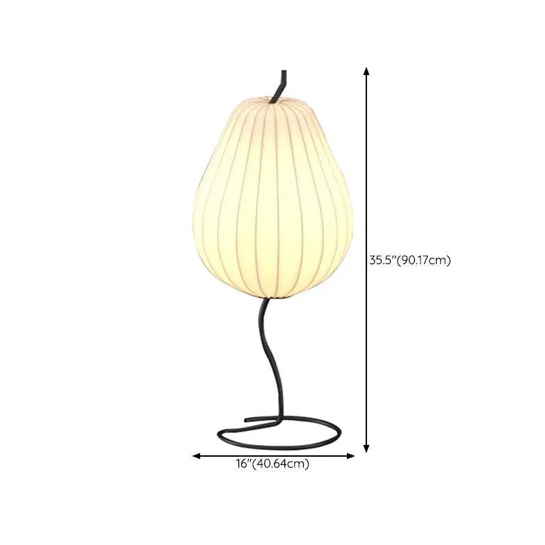 Lampe de sol moderne japonaise en forme de poire, en soie | boxzora