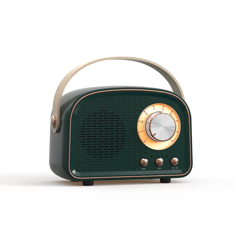 Sandsberg Retro Round Radio Bluetooth Speaker — Wireless, Portable Audio