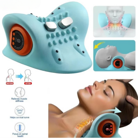 Smart Electric Cervical Massager – Dual Heat and Pulse Therapy for Neck Pain Relief