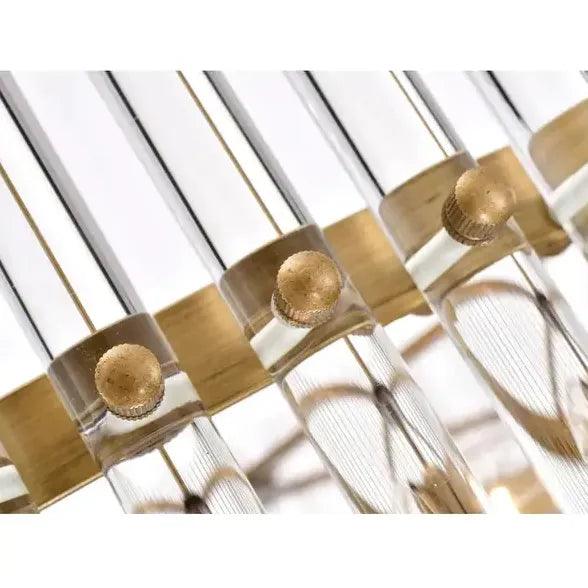 Lámparas colgantes de cristal de lujo con forma de anillo | boxzora