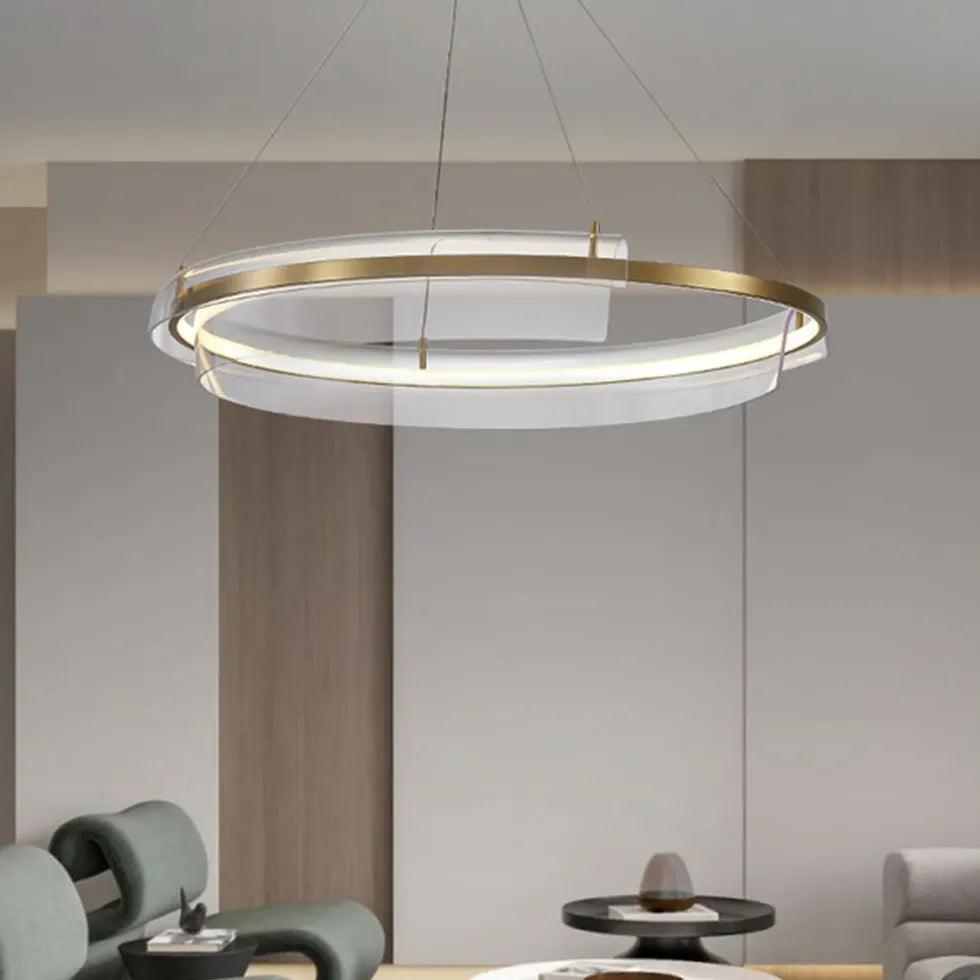 Ronde moderne metalen hanglamp voor de woonkamer | boxzora