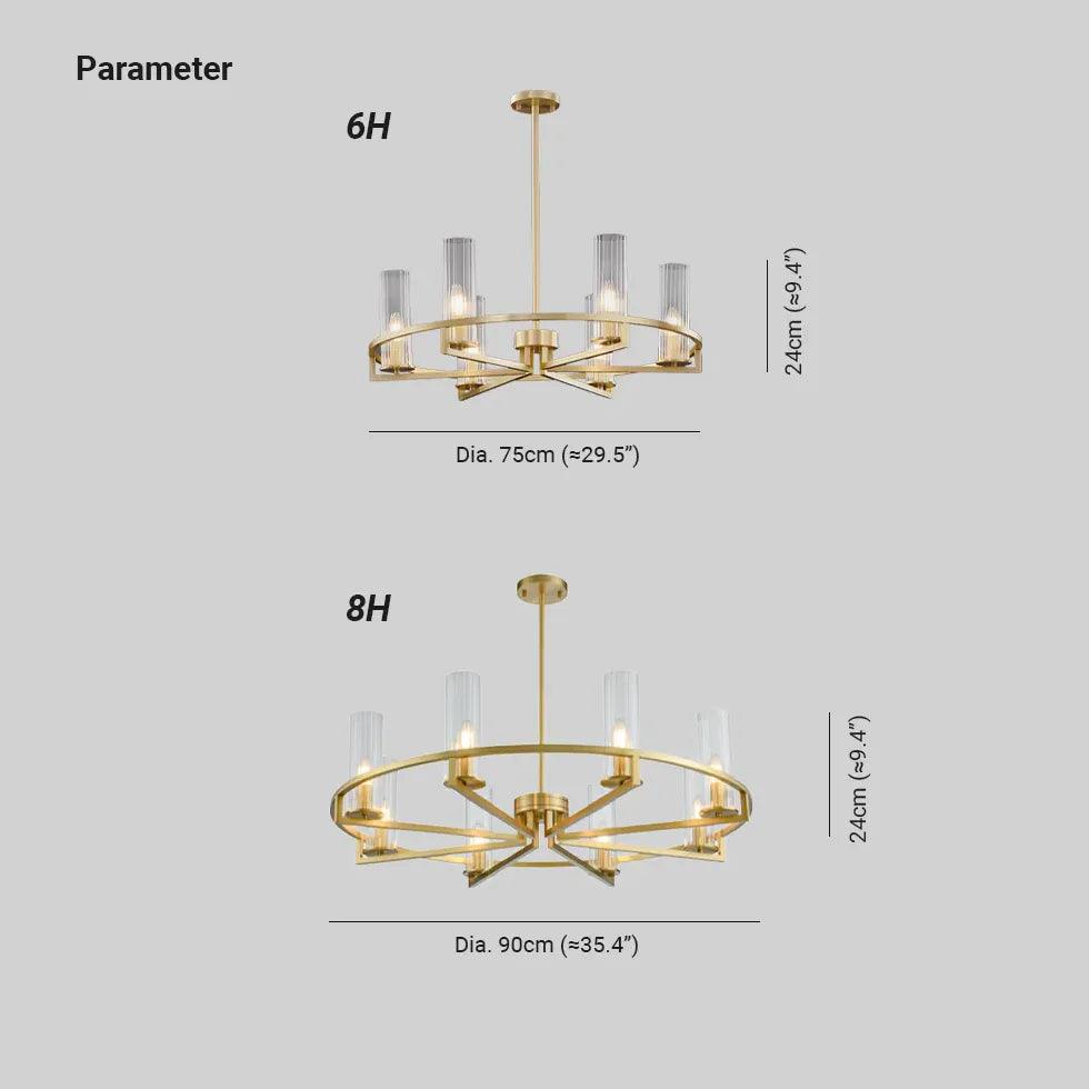 Candelabru luxos modern din cupru masiv, auriu | boxzora