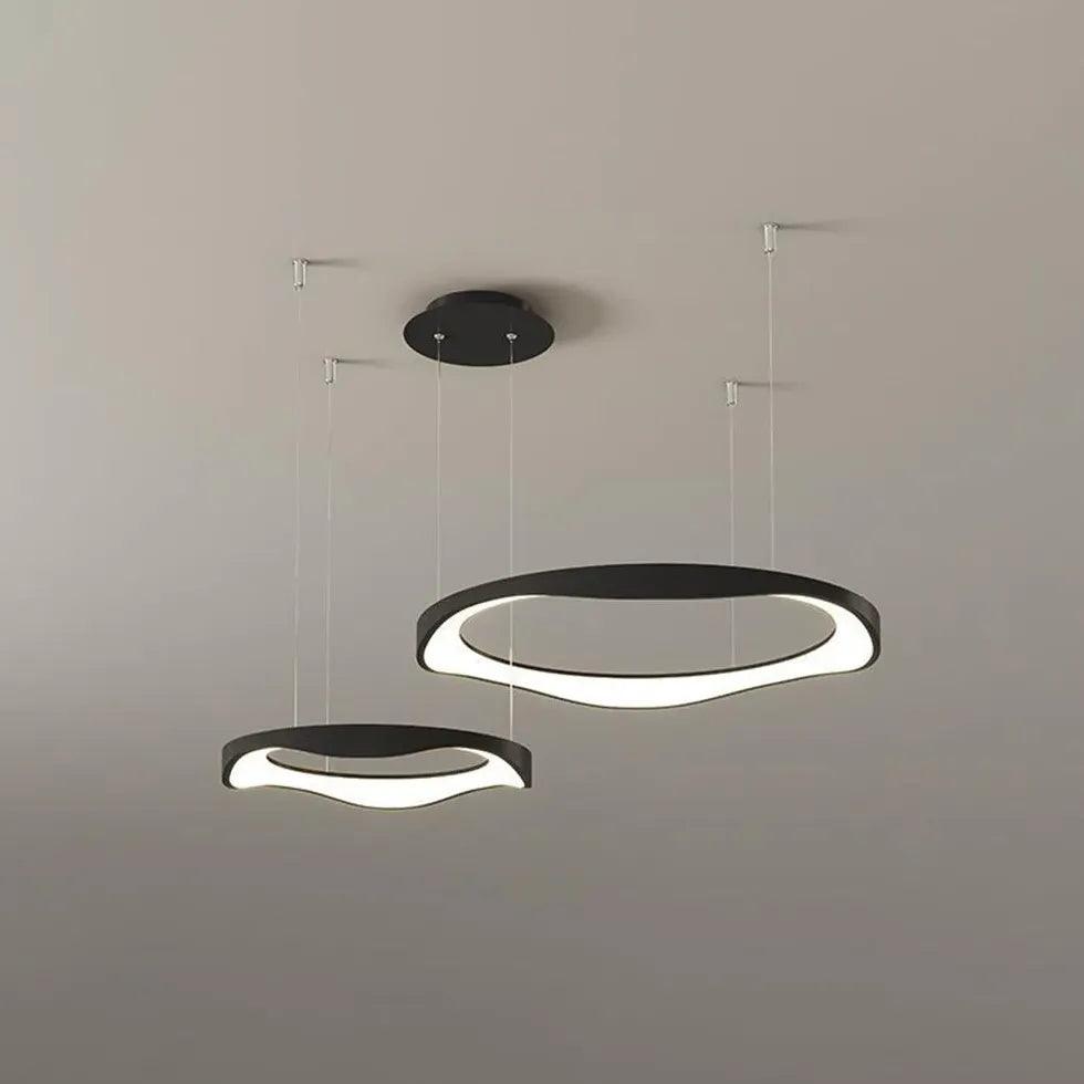 Minimalistyczne okrągłe artystyczne lampy wiszące do jadalni | boxzora