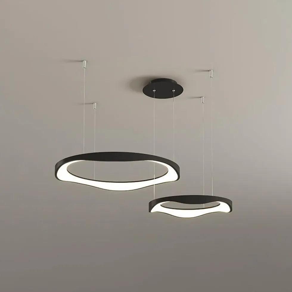 Minimalistyczne okrągłe artystyczne lampy wiszące do jadalni | boxzora
