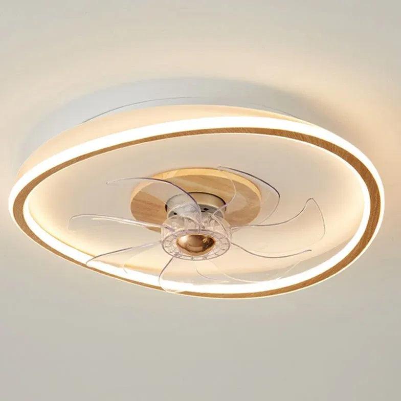 Minimalist Wooden Bedroom Light with Ceiling Fan | boxzora