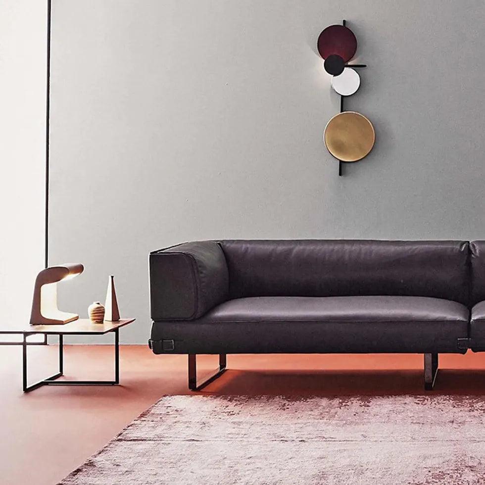 Aplique de pared circular LED moderno estilo macaron para dormitorio | boxzora