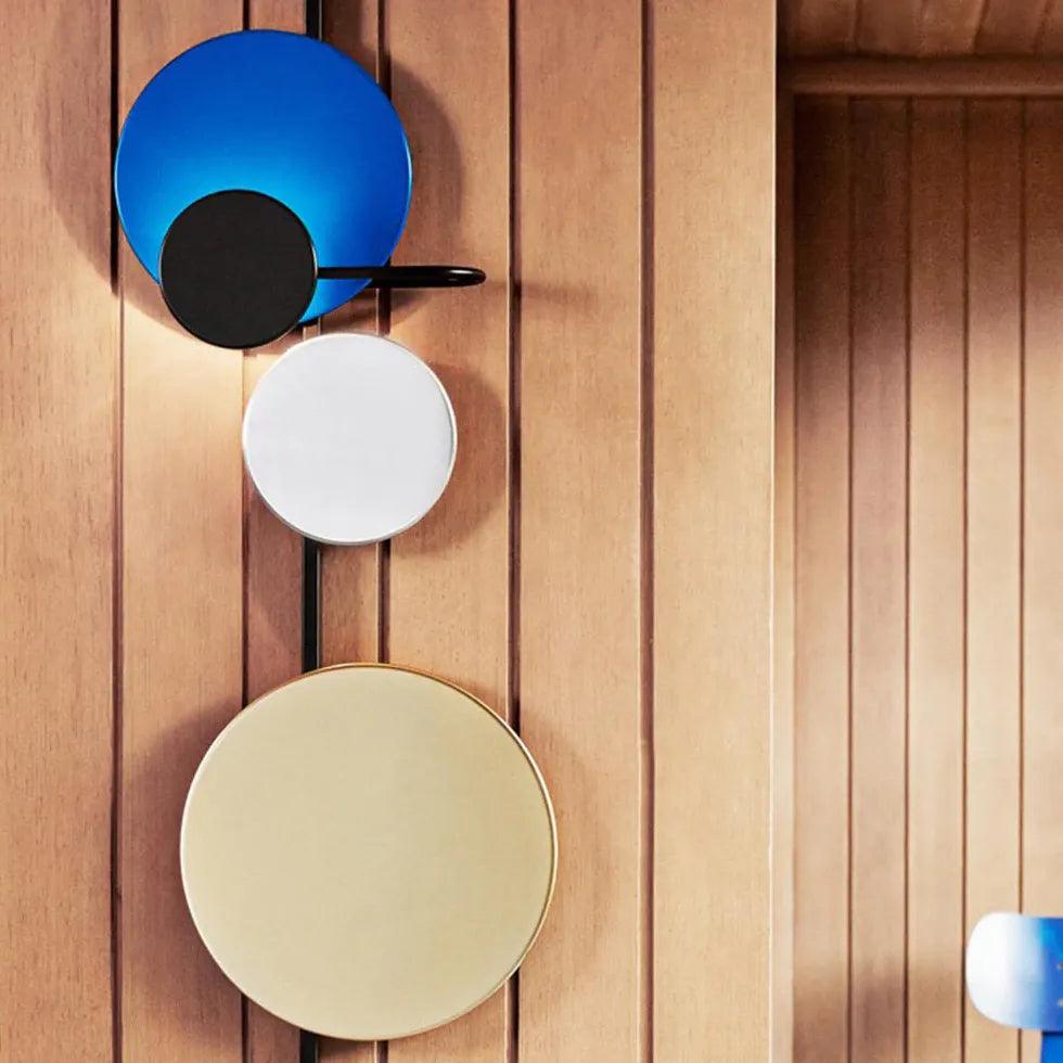 Aplique de pared circular LED moderno estilo macaron para dormitorio | boxzora