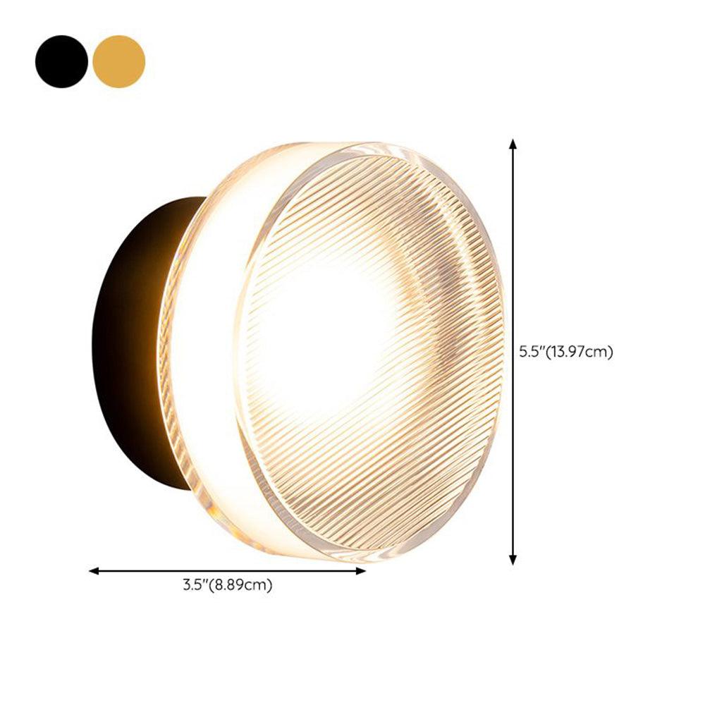 Candeeiro de parede circular moderno minimalista LED para quarto | boxzora