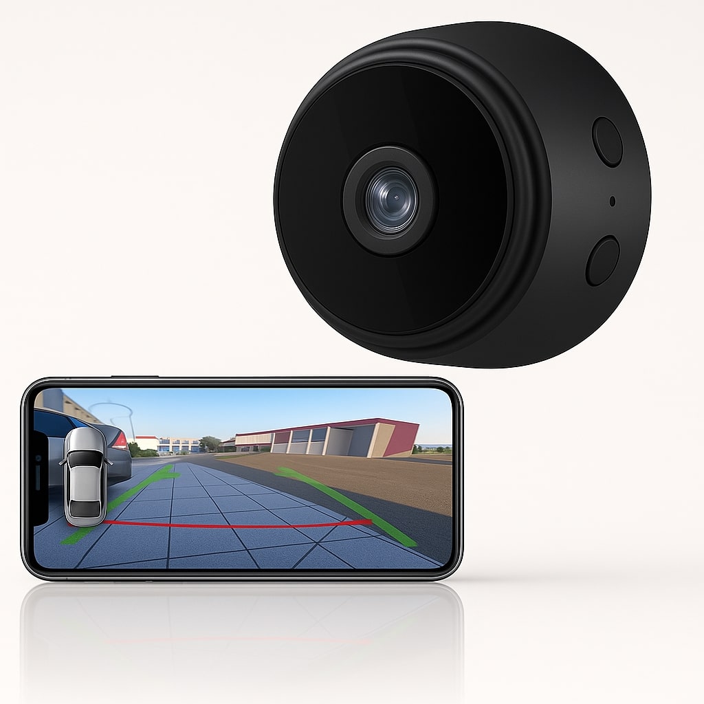 Bezdrátová couvací kamera - HD displej, kompatibilní se smartphony
