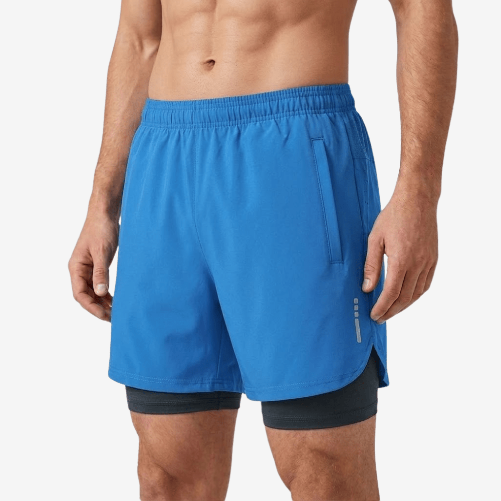 Pantaloncini da trail running — struttura 2-in-1, tessuto leggero ad asciugatura rapida