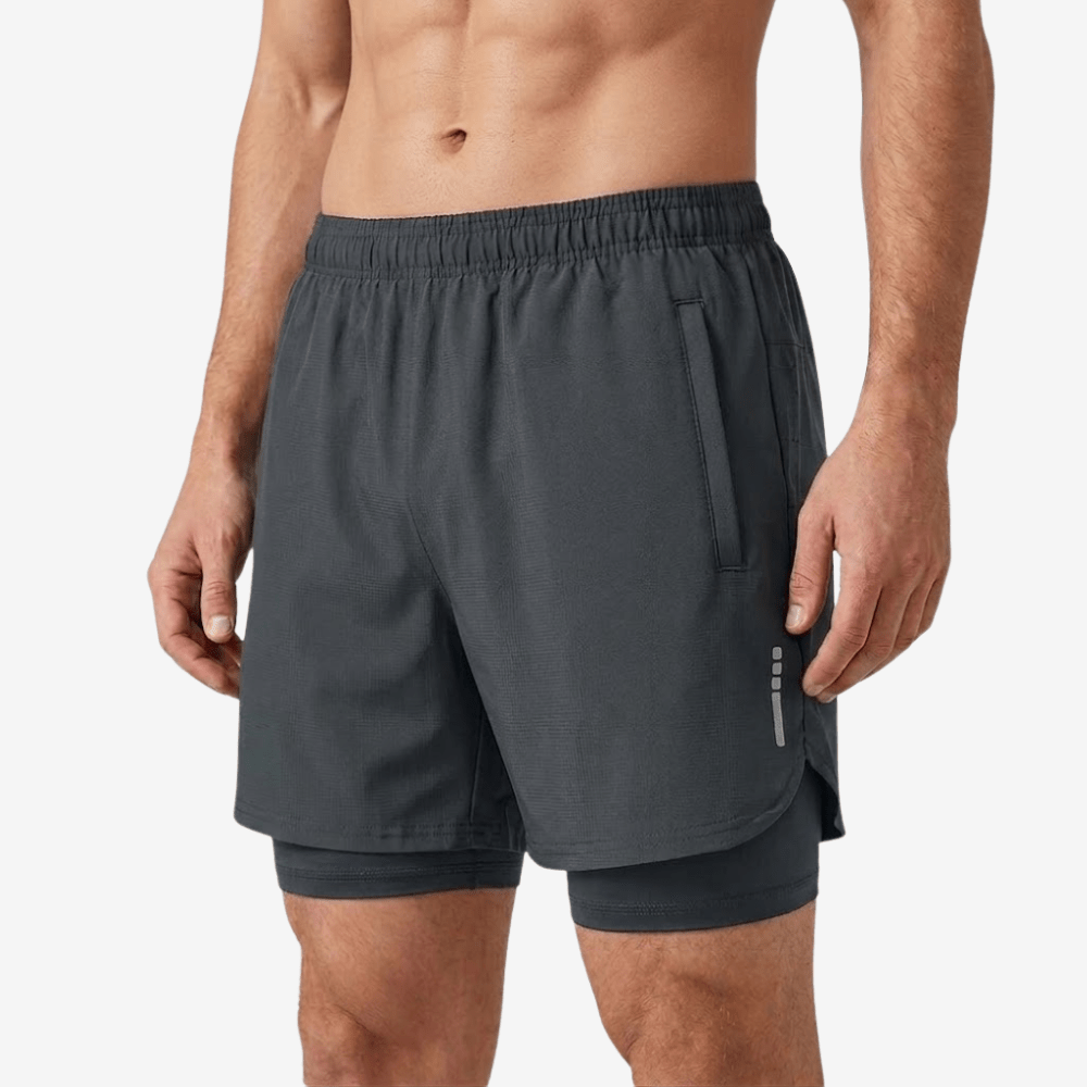 Pantaloncini da trail running — struttura 2-in-1, tessuto leggero ad asciugatura rapida