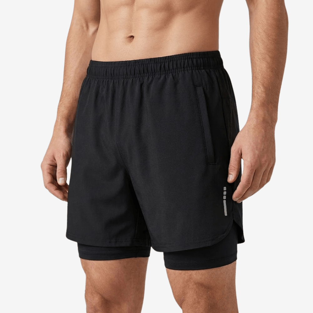 Pantaloncini da trail running — struttura 2-in-1, tessuto leggero ad asciugatura rapida