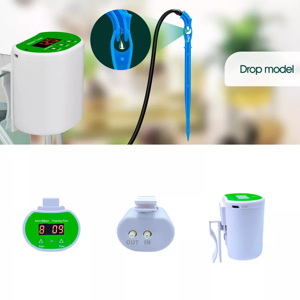 Smart automatisk plantevander – programmerbar timer og indbygget vandpumpe