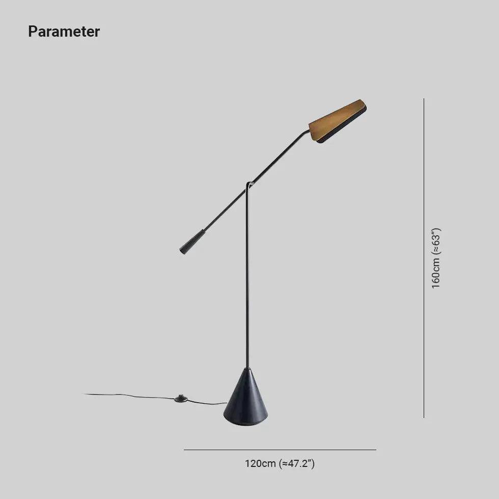 Minimalistisk foldbar gulvlampe til stuen | boxzora