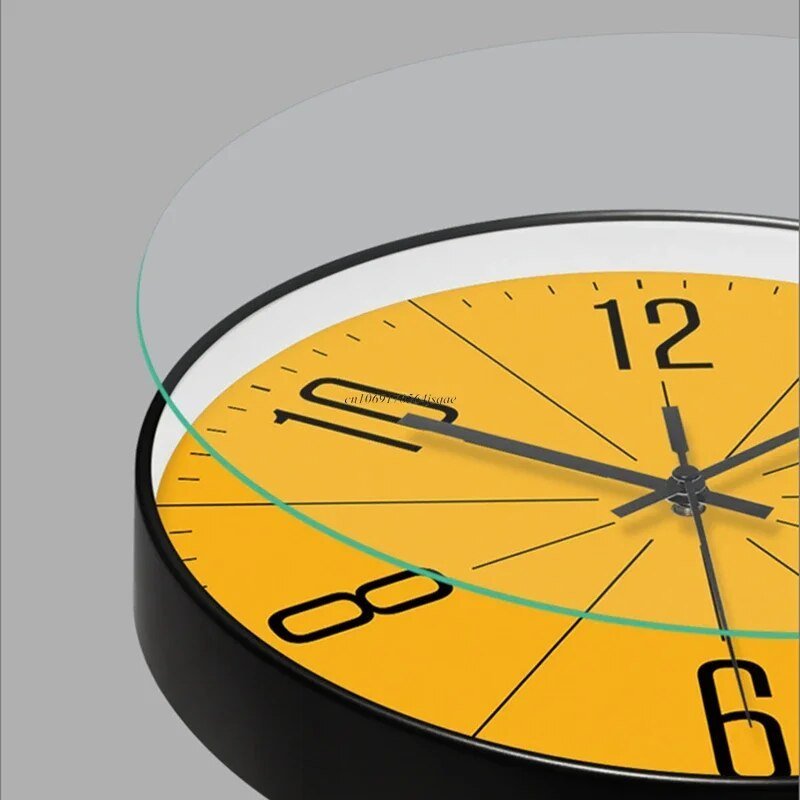 Relógio de parede nórdico minimalista HUSKLOK — design de quartzo silencioso