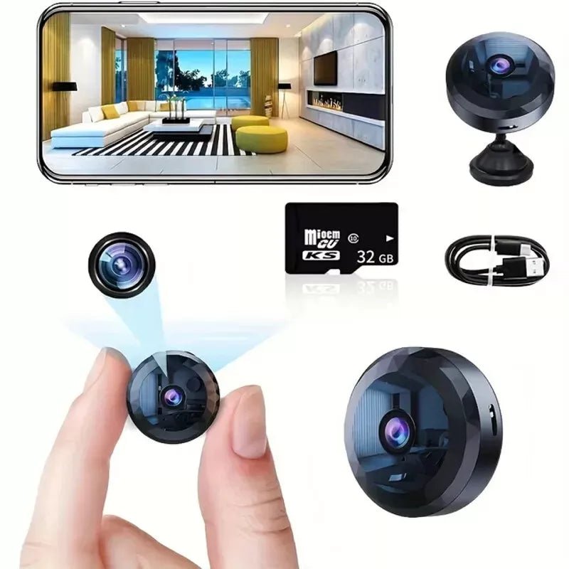OPTIGUARD 1080P HD magnetische mini-wifi-camera — nachtzicht en bewegingsdetectie