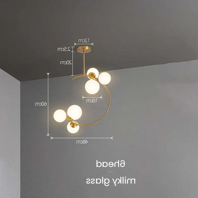 Minimalistyczne szklane lampy wiszące do jadalni | boxzora
