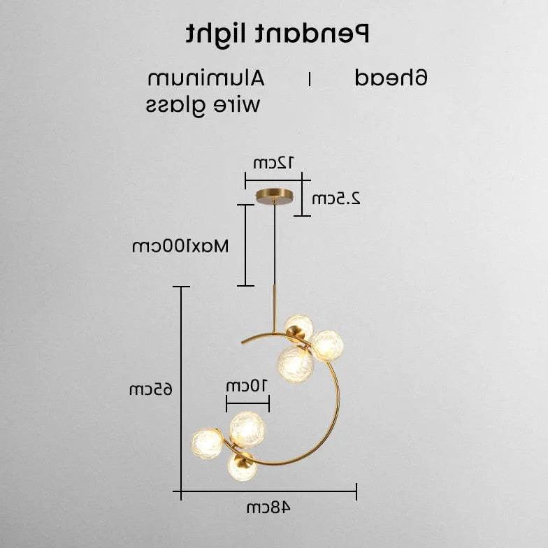 Minimalistyczne szklane lampy wiszące do jadalni | boxzora