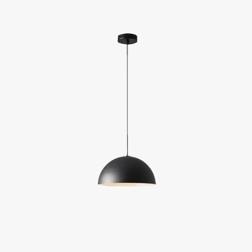 Lámpara colgante moderna de aluminio con forma de media cúpula | boxzora