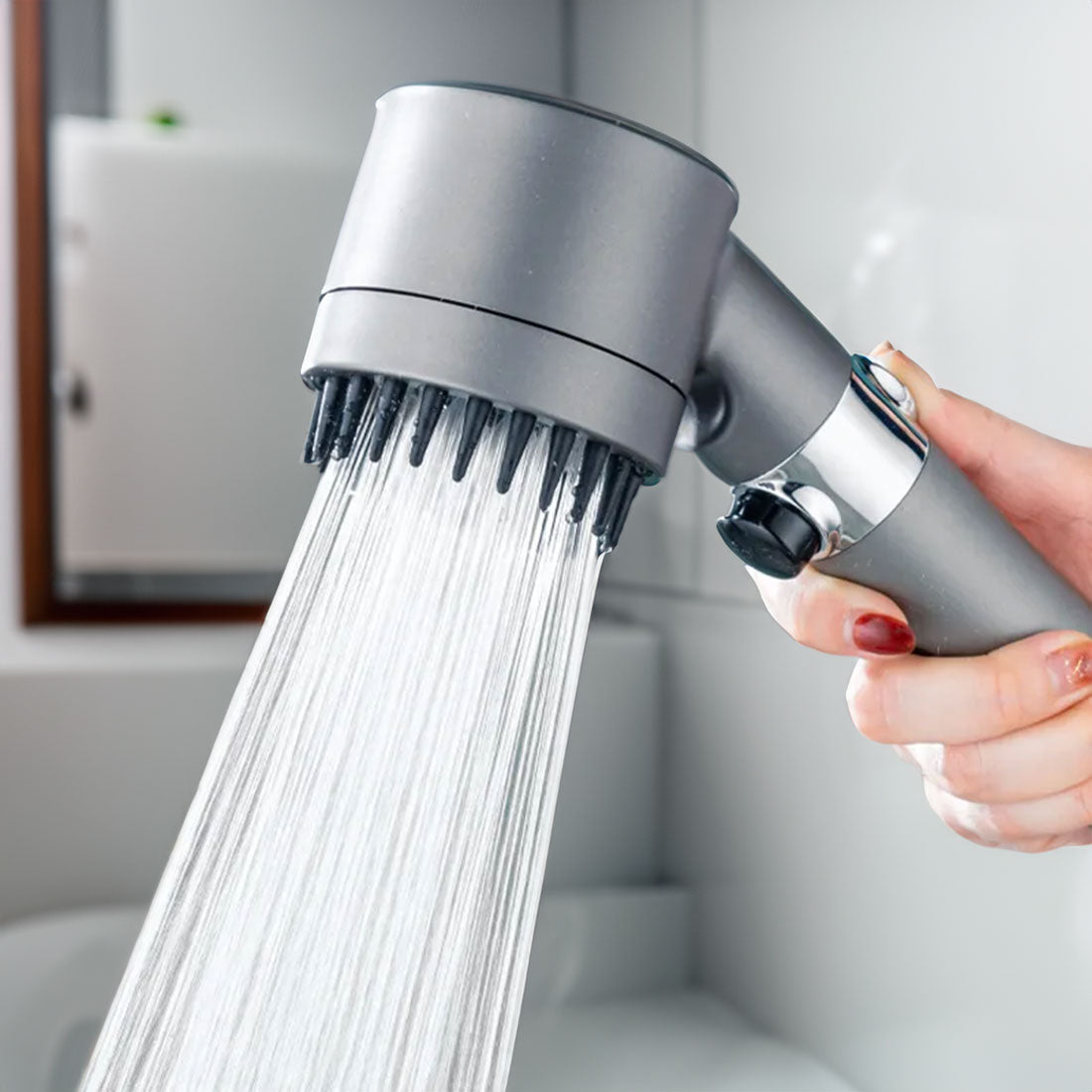 High-Pressure Shower Head — Powerful Water-Saving Spray Technology