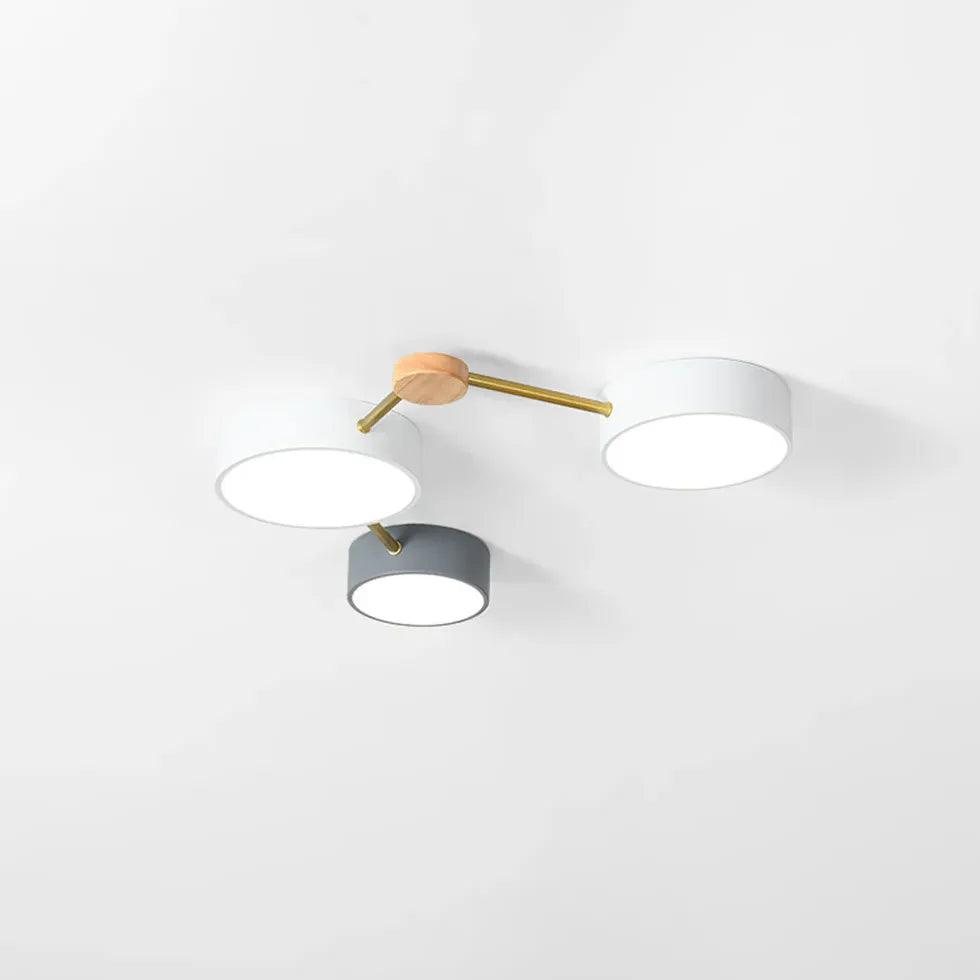 Μοντέρνο στρογγυλό φωτιστικό οροφής σε στυλ μακαρόν για υπνοδωμάτιο | boxzora