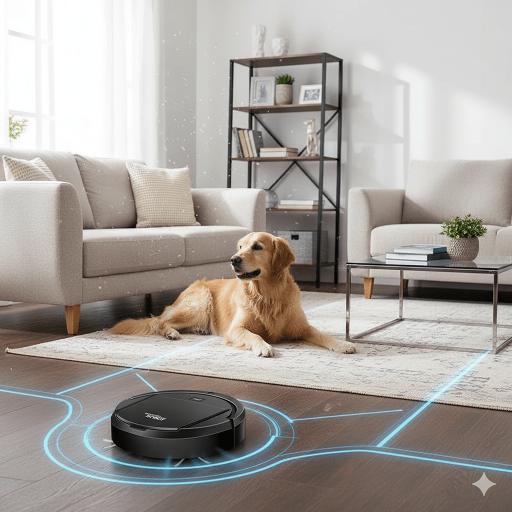 SILENTDUST Smart Robot Vacuum — HEPA Filtration, Ultra-Quiet Intelligent Cleaning
