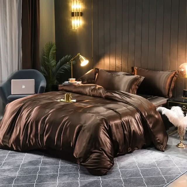 SilkComfort påslakan i 100 % silke — mjuk och ventilerande yta