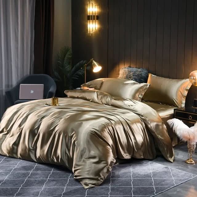 SilkComfort påslakan i 100 % silke — mjuk och ventilerande yta