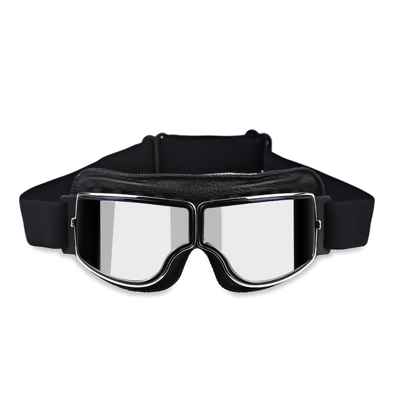 Street  Vintage Motorcycle Goggles — Ample Clearance for Eyeglass Compatibility