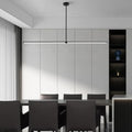 Iluminação LED suspensa comprida e minimalista para mesa de jantar | boxzora