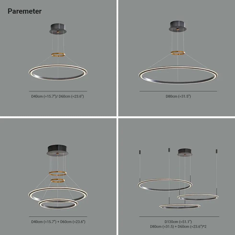 Candeeiro de teto circular LED minimalista para quarto | boxzora