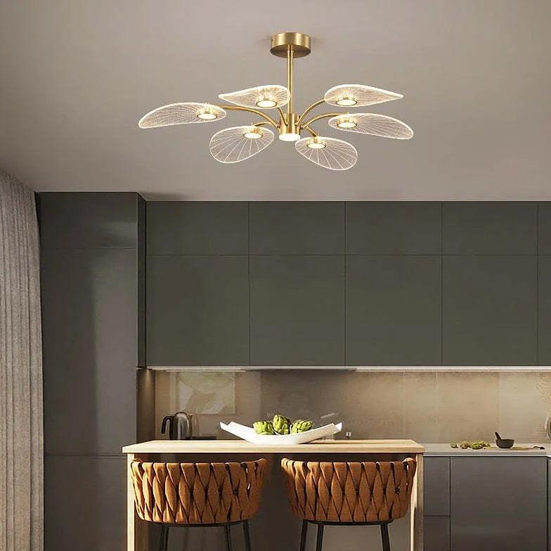 Moderner kreativer Kronleuchter mit Blätterdesign für das Esszimmer | boxzora