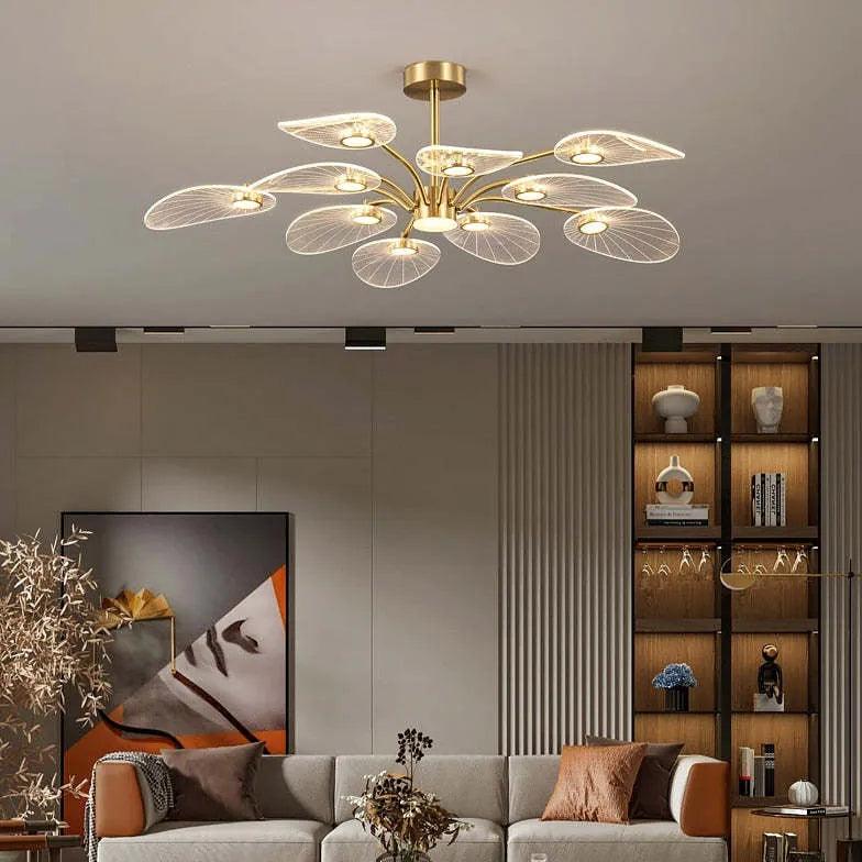 Moderner kreativer Kronleuchter mit Blätterdesign für das Esszimmer | boxzora