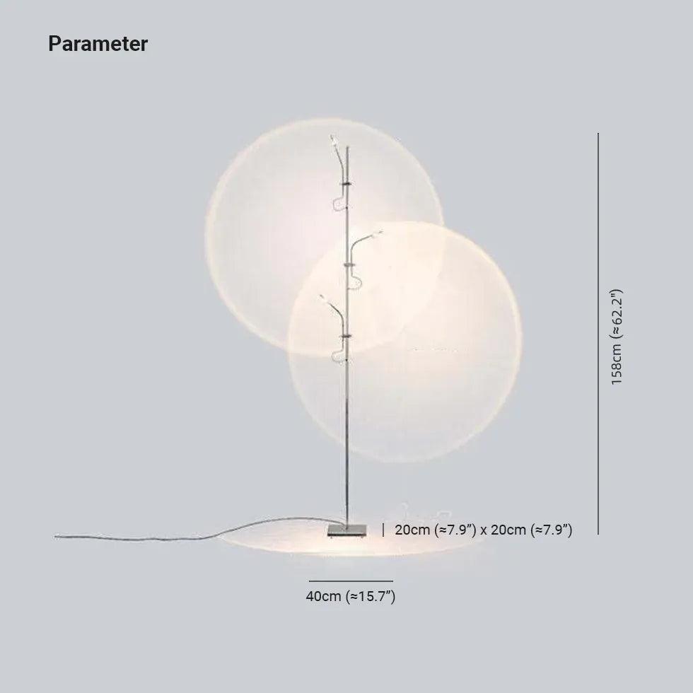 Moderne LED-Stehlampe mit Lichtschatten für das Wohnzimmer | boxzora