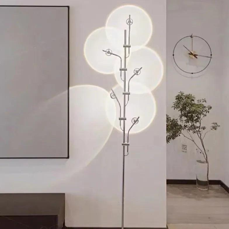 Lampe de sol moderne à LED avec effet d’ombres pour salon | boxzora