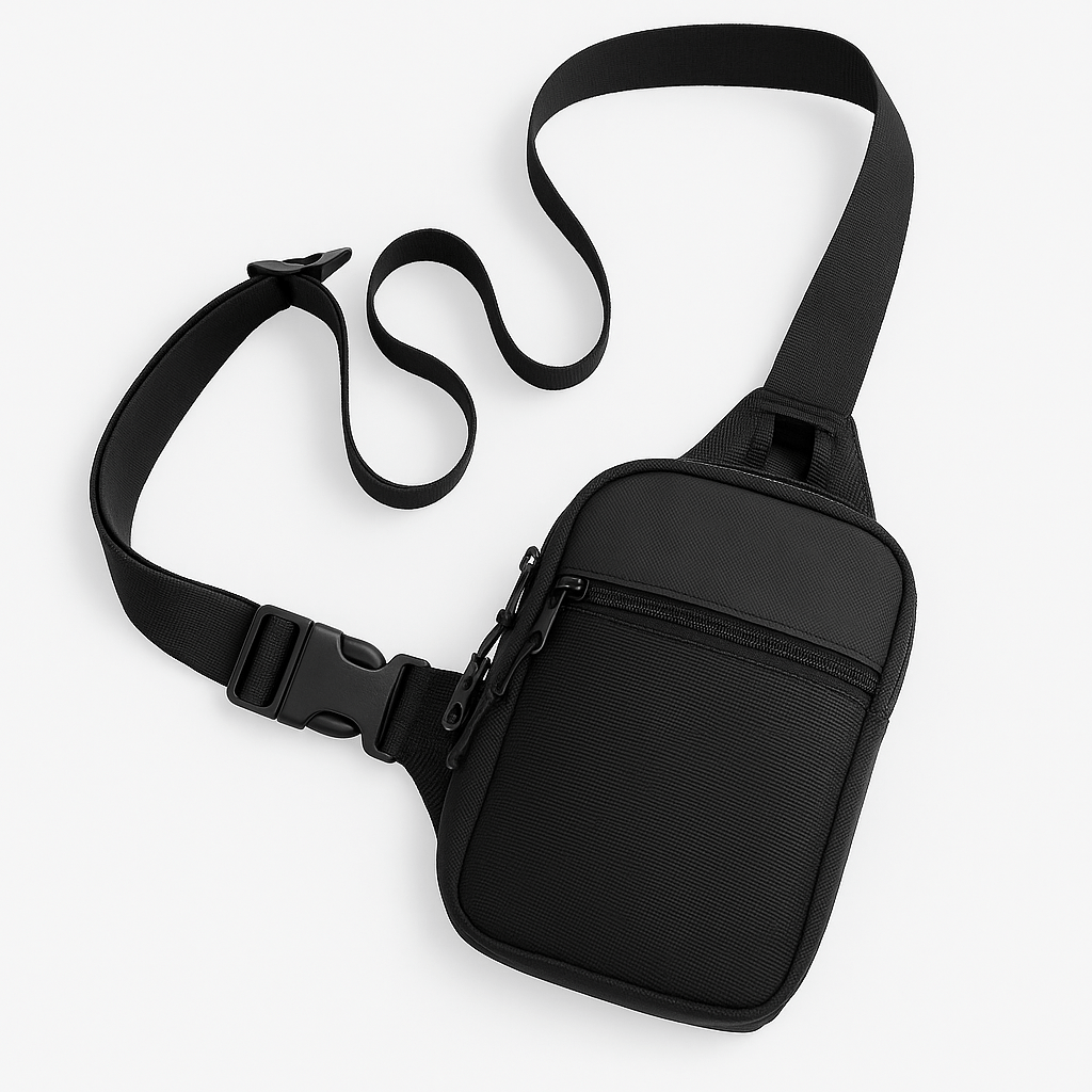 Kompaktowa torba typu sling SLIMVOY do podróży — wielokomorowa torba crossbody