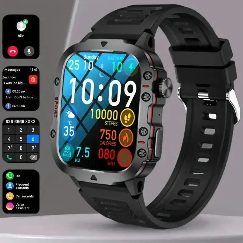 耐水性の頑丈なスマートウォッチ型フィットネストラッカー
